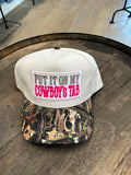 Put it on my cowboys tab hat