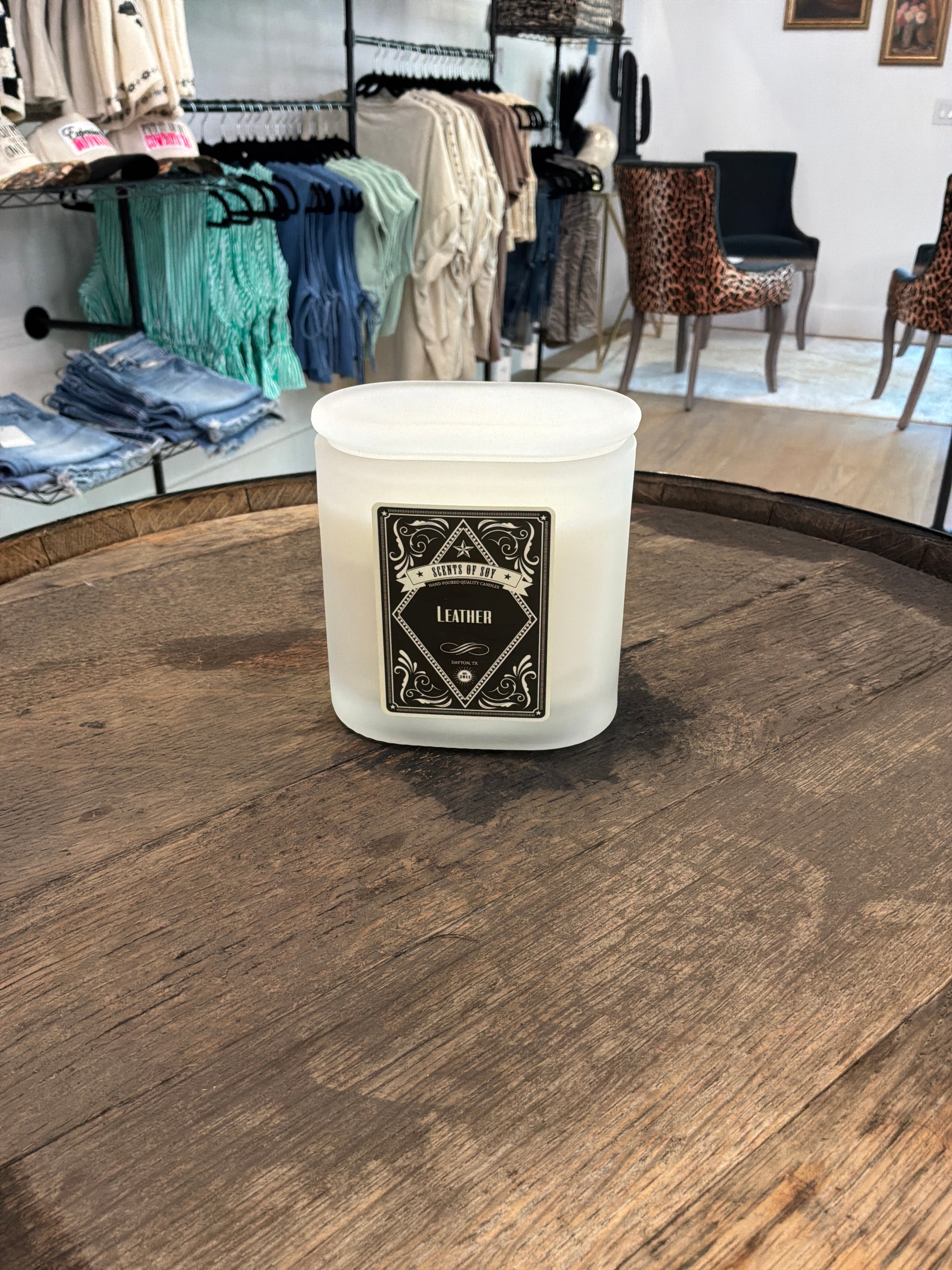 Scents of Soy Candle Leather