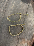 Gold bracelet set