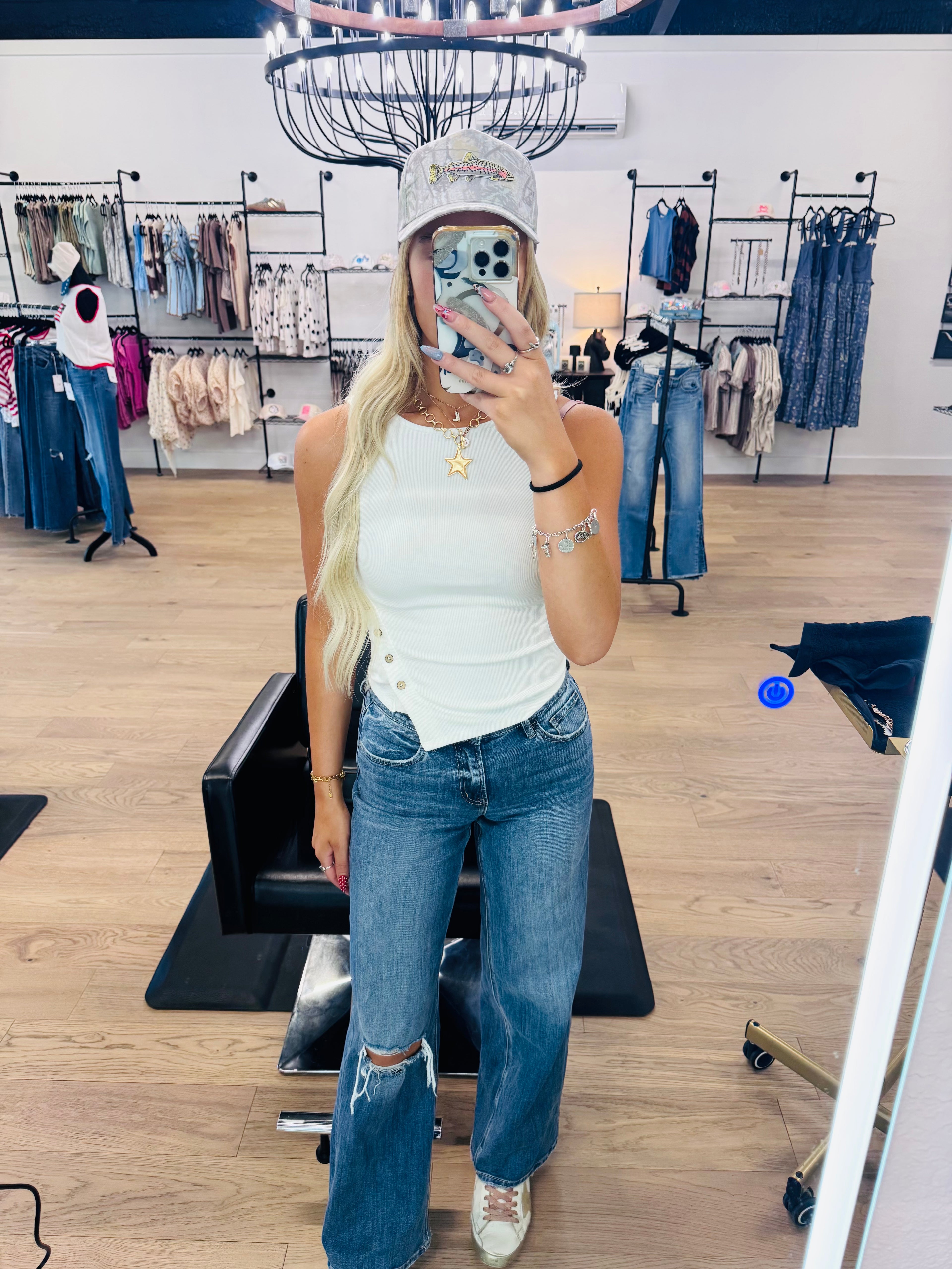 Miou muse button tank