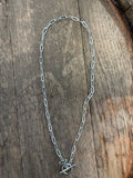 Silver loop necklace