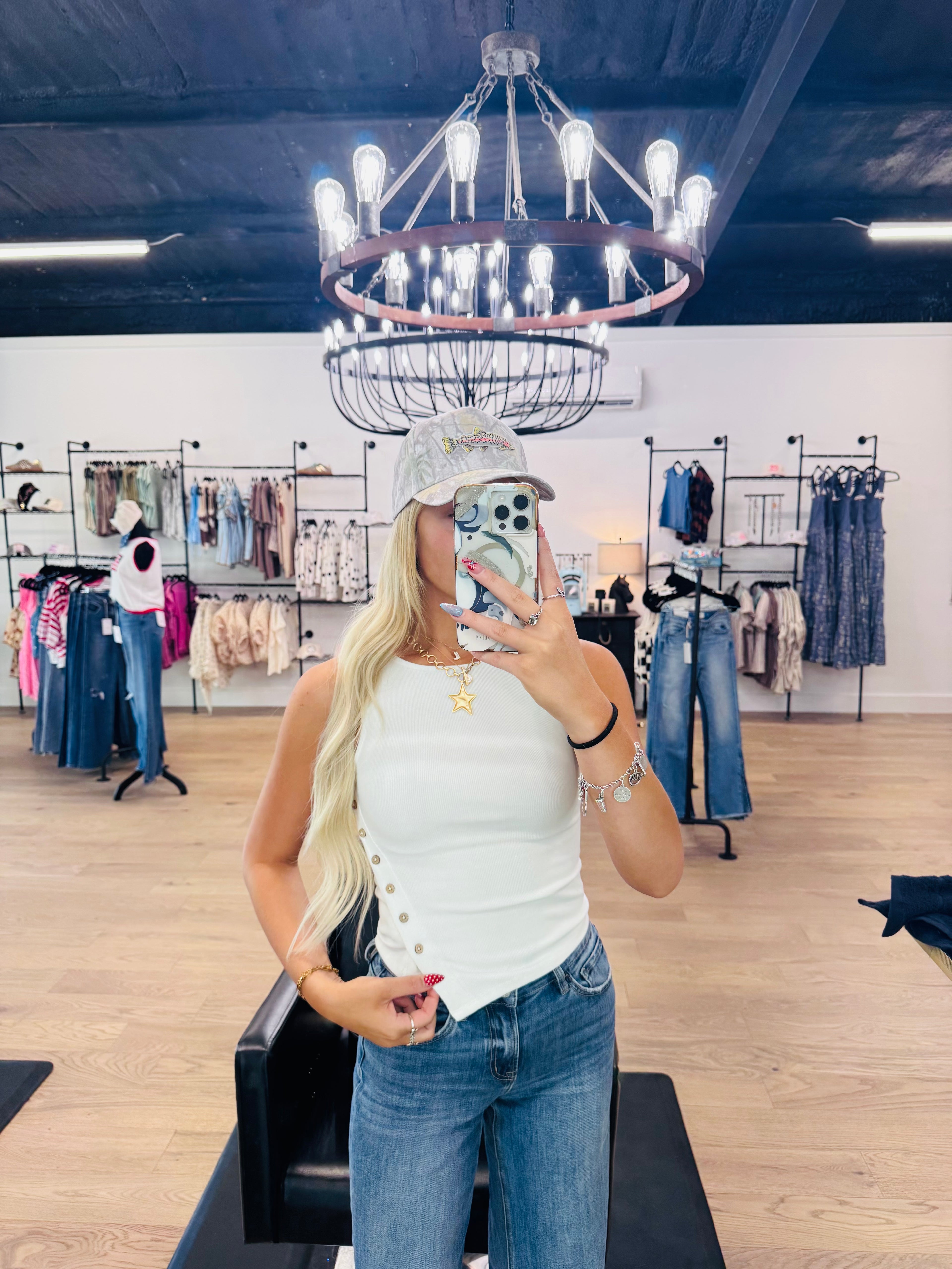 Miou muse button tank