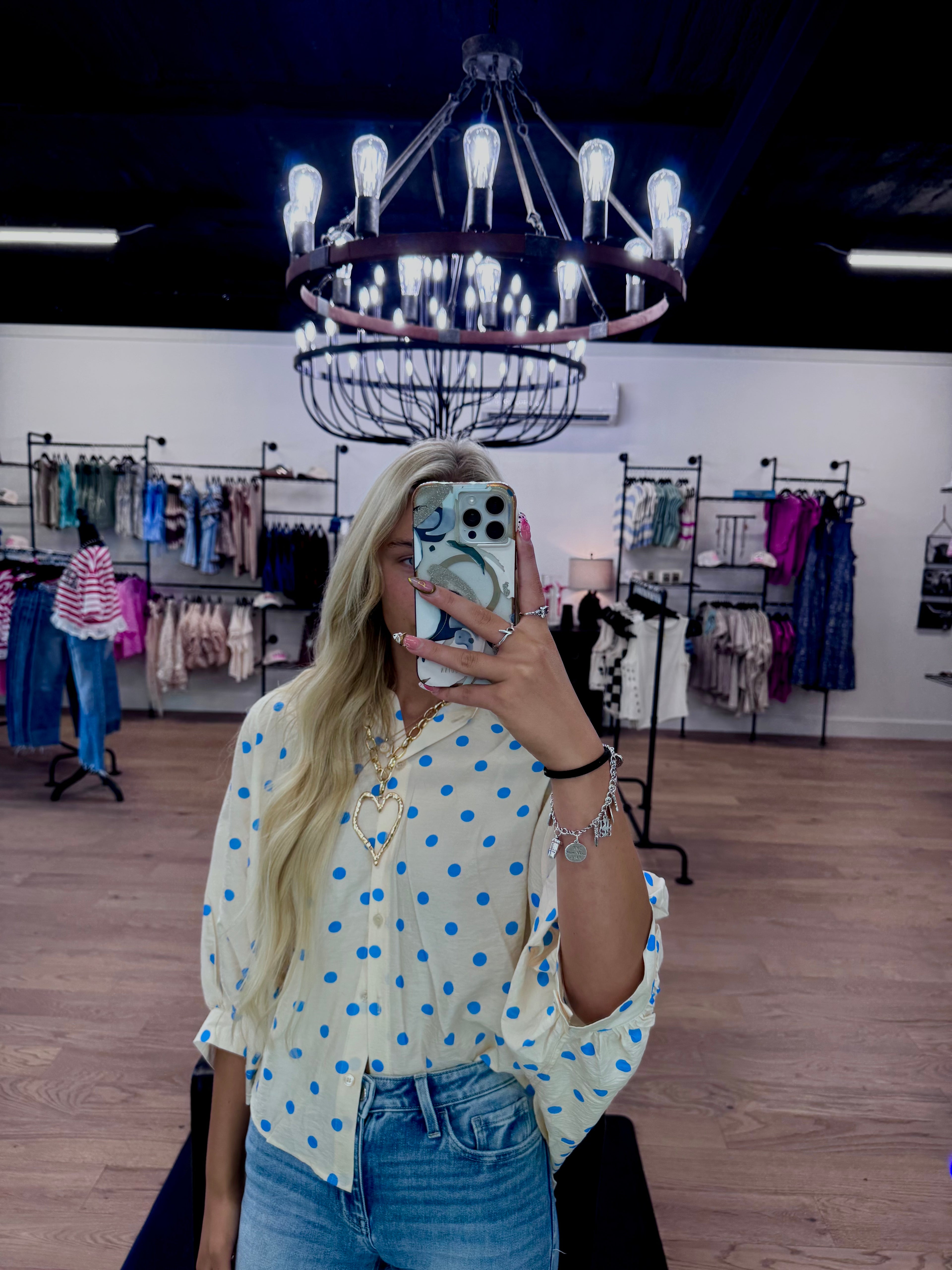 Glam button shirt