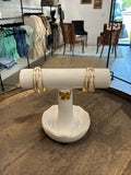 White & gold chunky bracelet