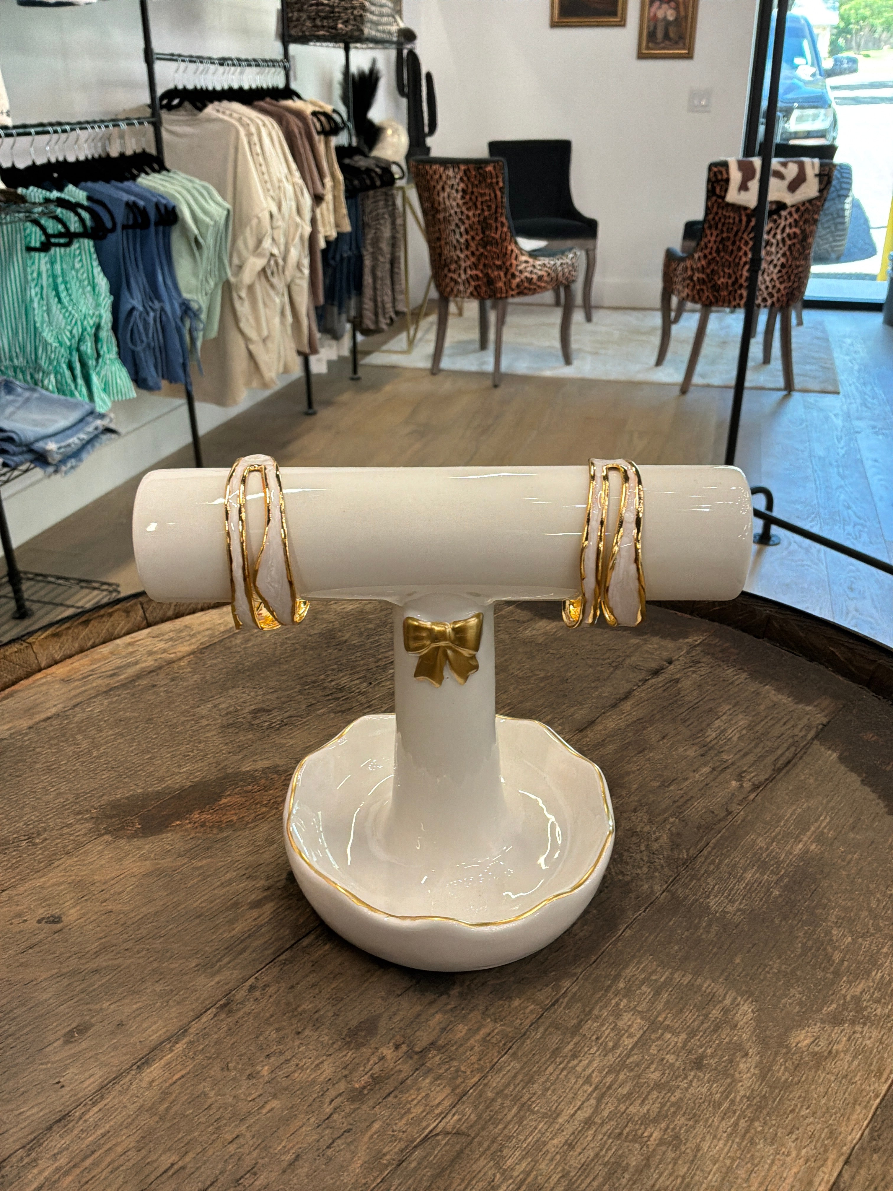 White & gold chunky bracelet