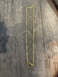 Gold loop necklace