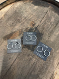 Silver hoop earrings