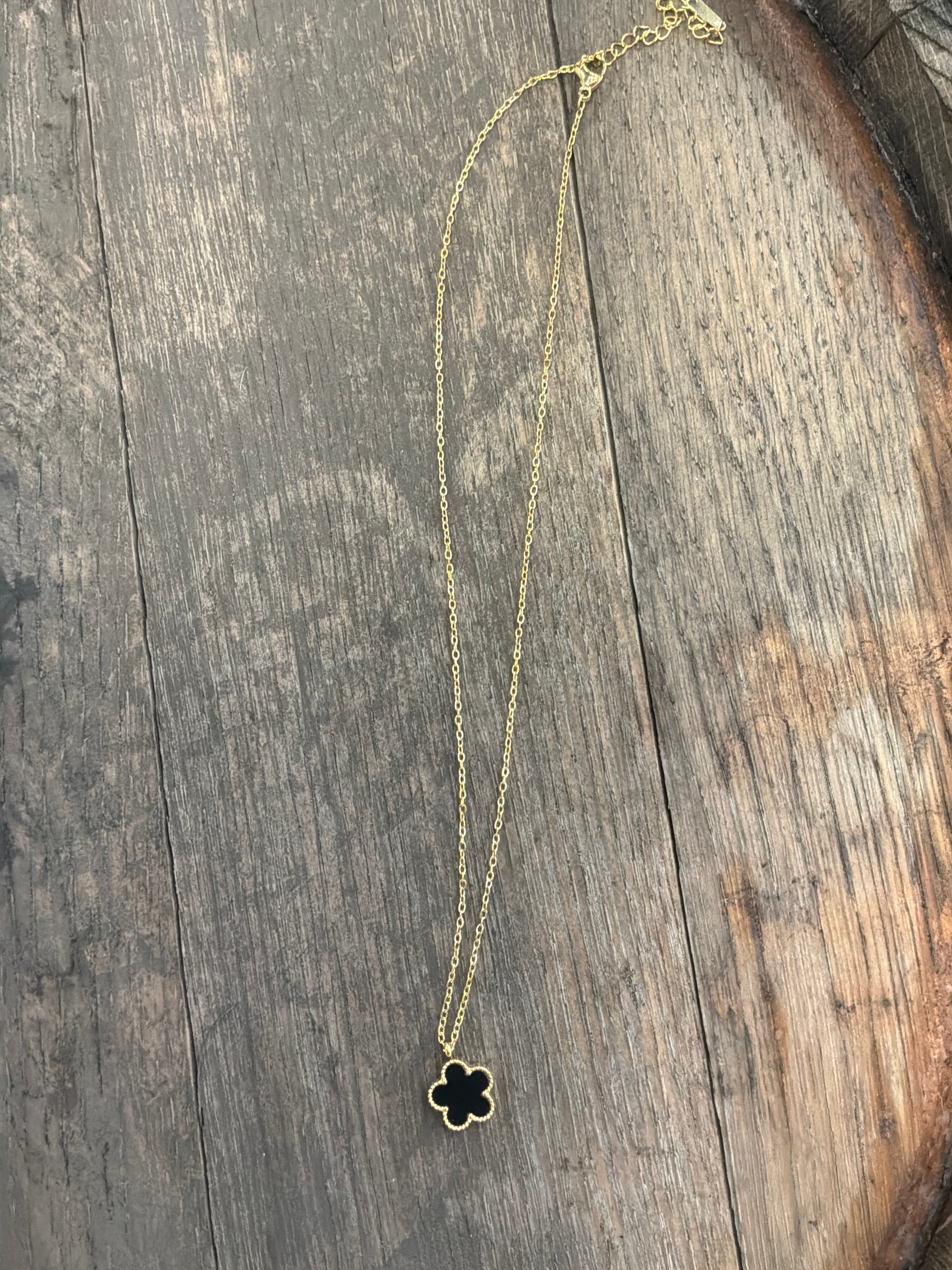 Black & gold necklace