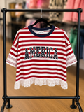 Bon Striped America Top