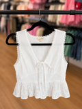 Mystree front tie tank top