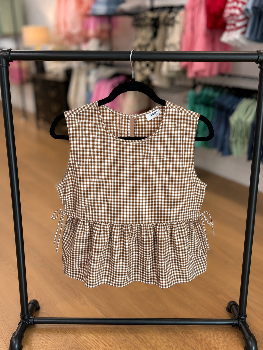 Double Zero Gingham Top