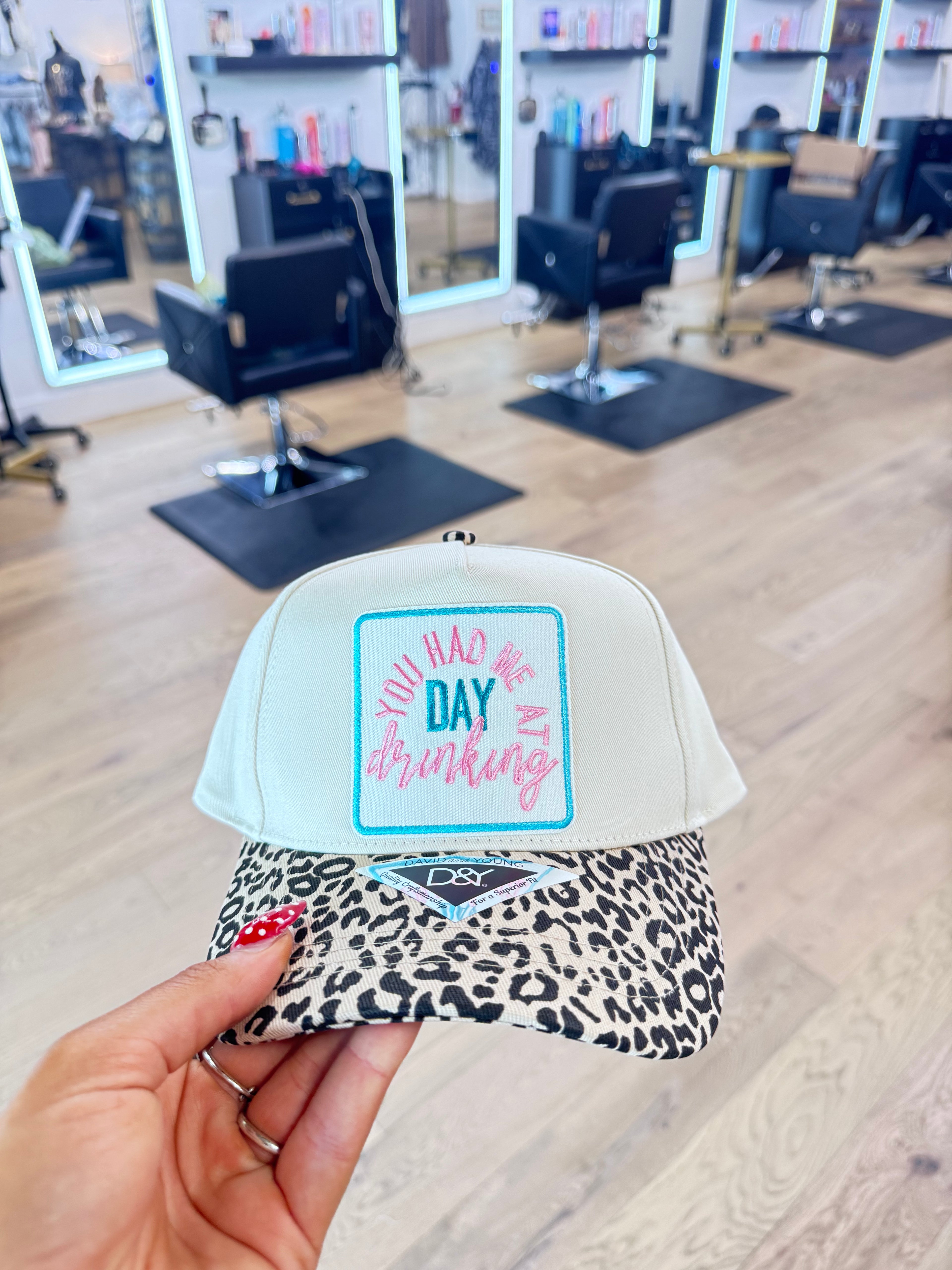 Leopard you had me at day drinking hat