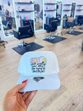 Blue striped God hat