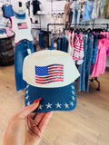 American flag hat