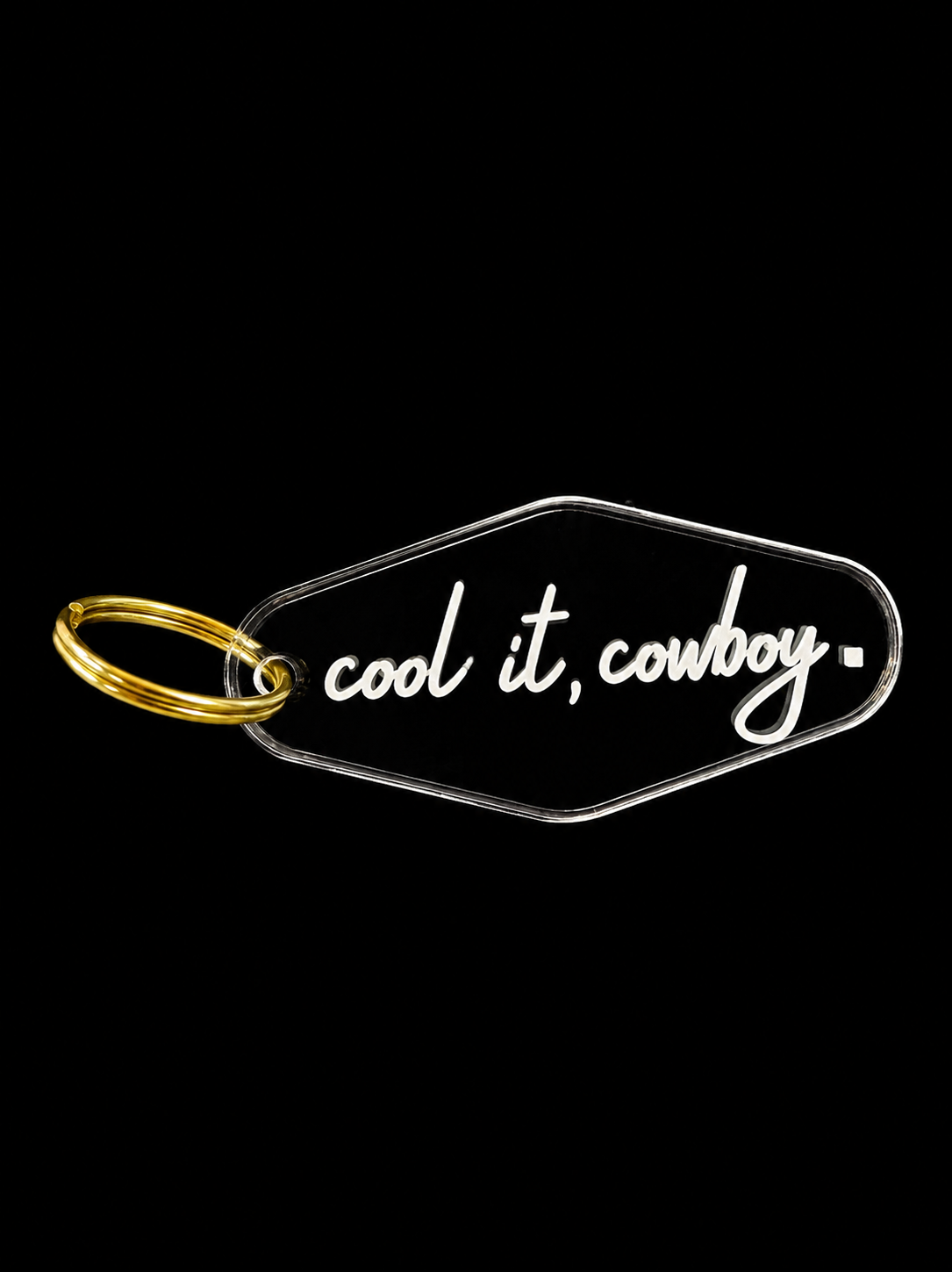 Cool it Cowboy Keychain