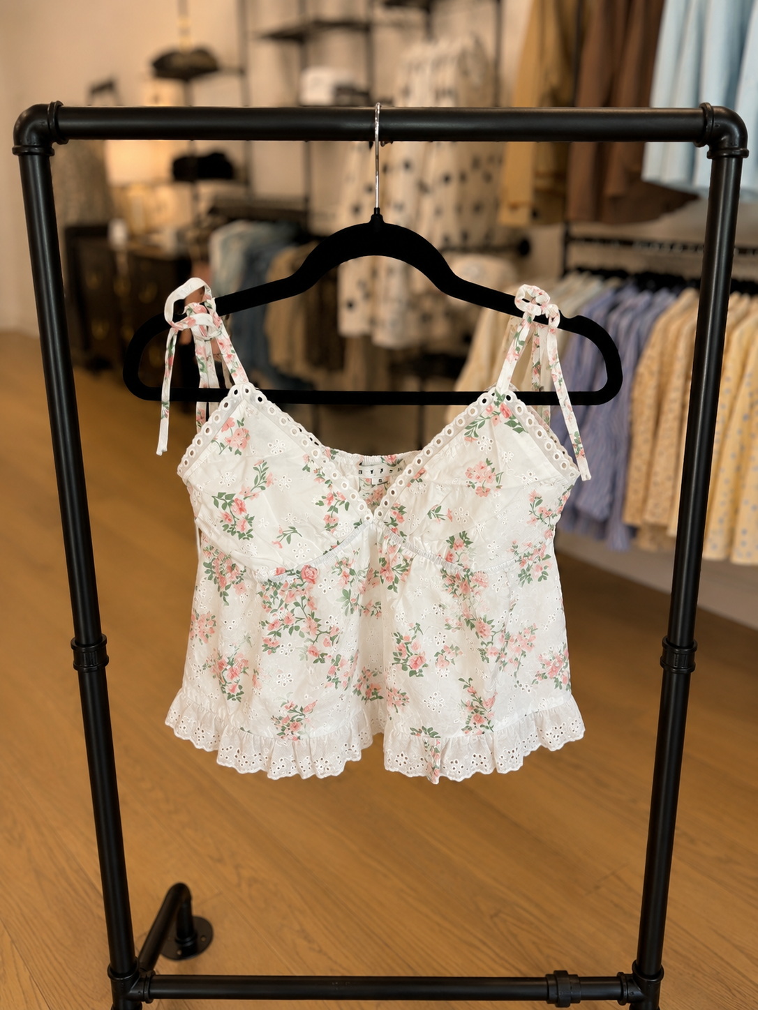 Floral babydoll top