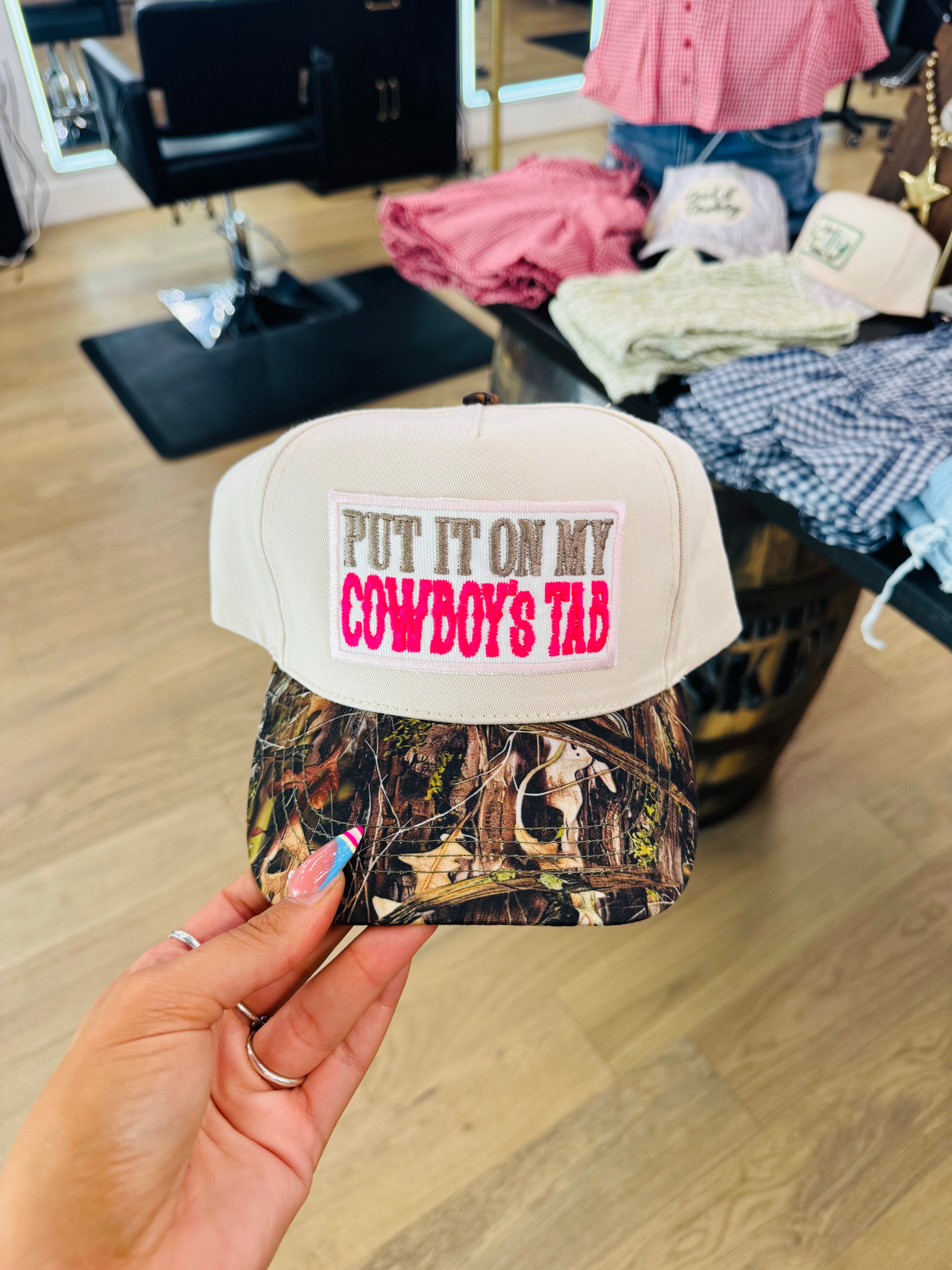 Put it on my cowboys tab hat
