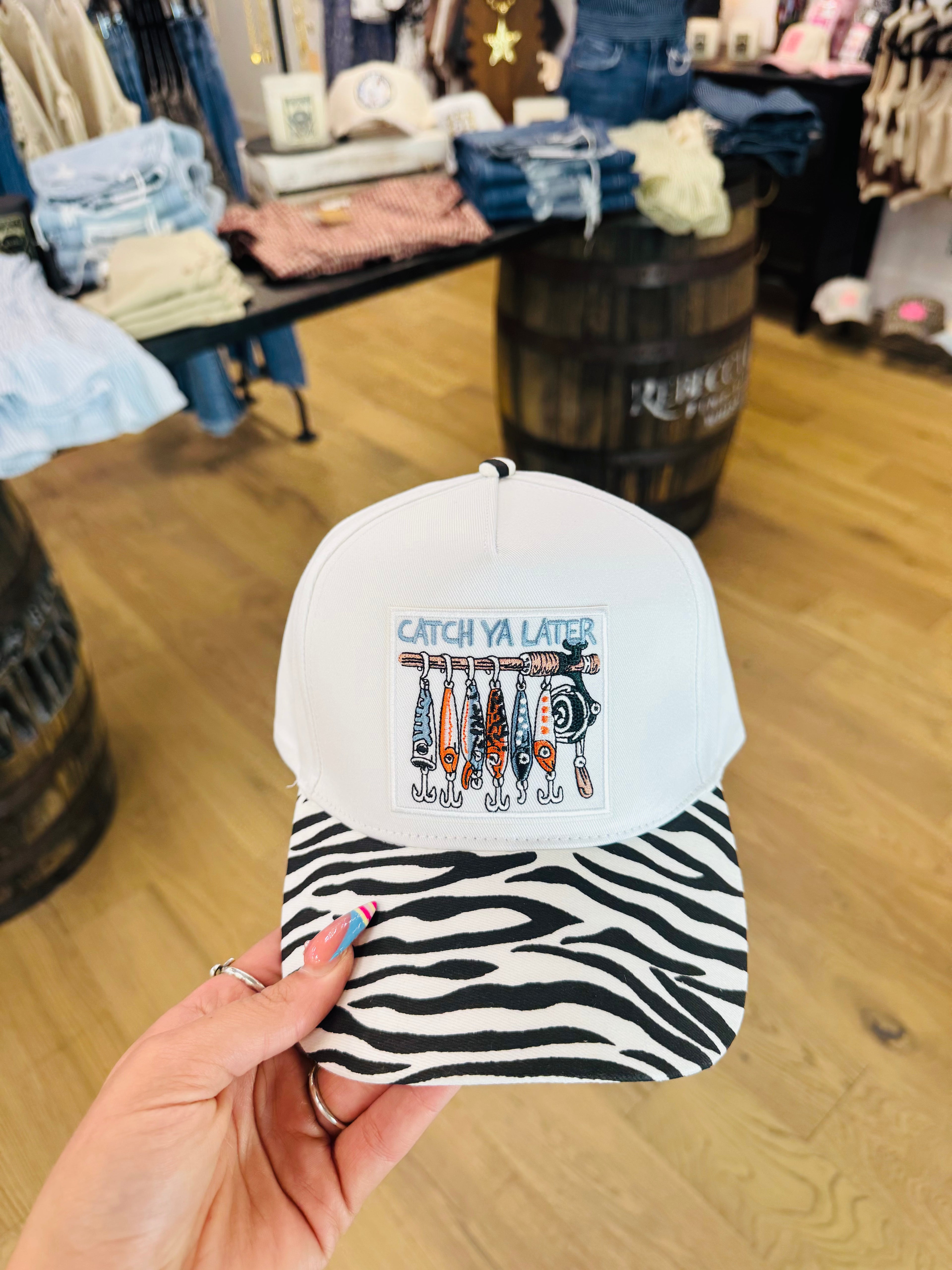 Catch Ya Later Zebra Hat