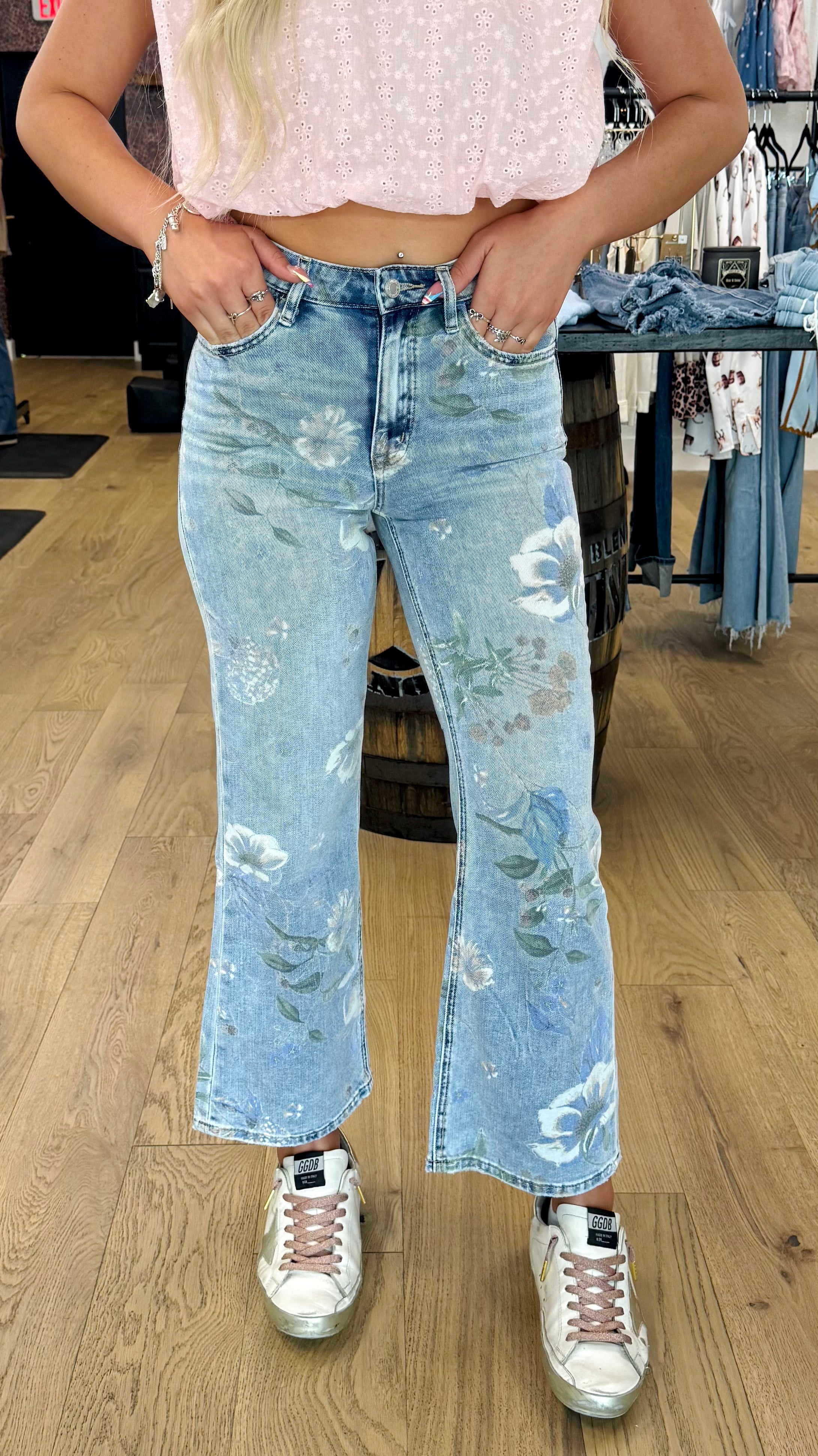 Cheryl Floral Jean