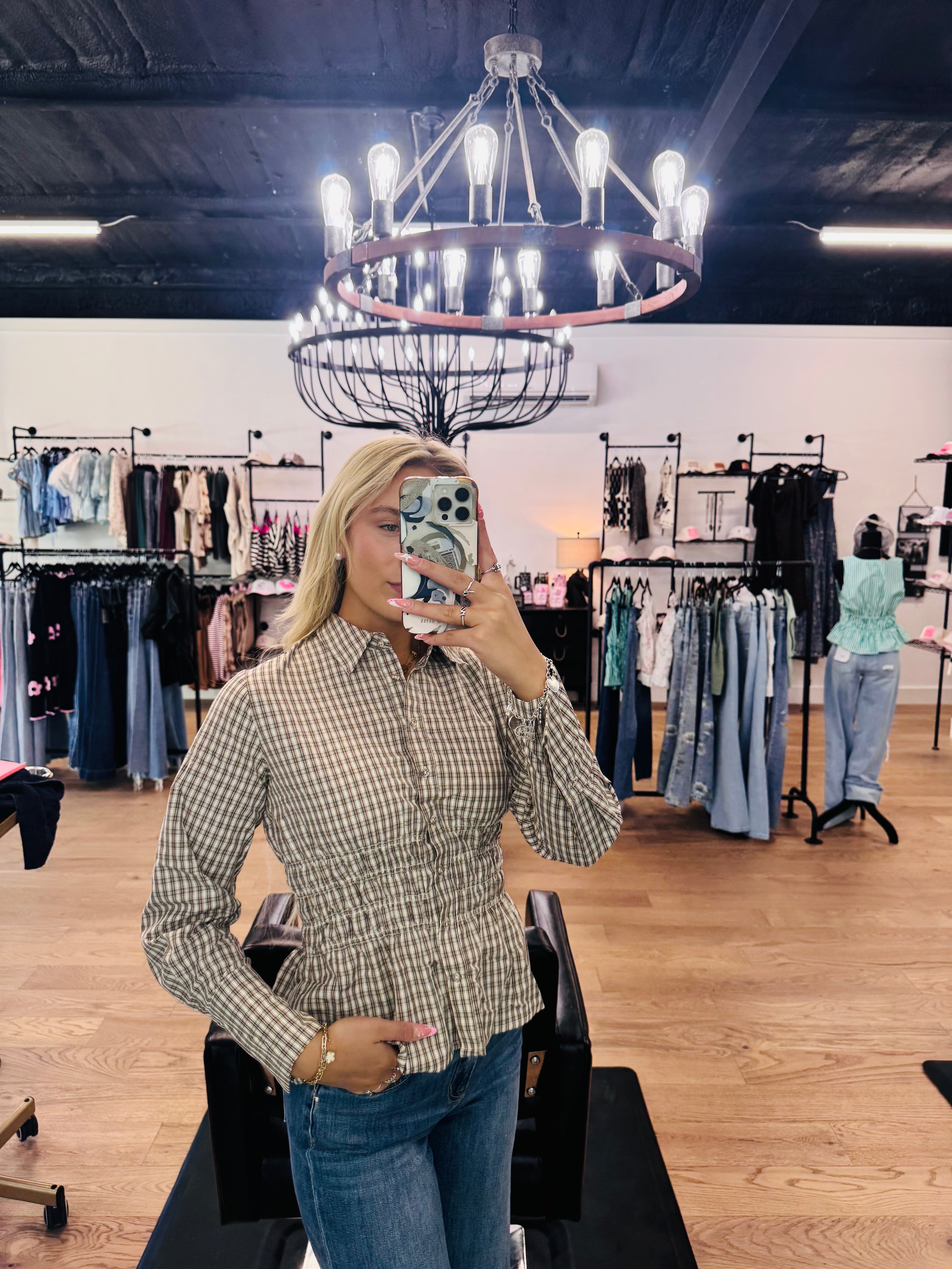 The Blair Plaid Top